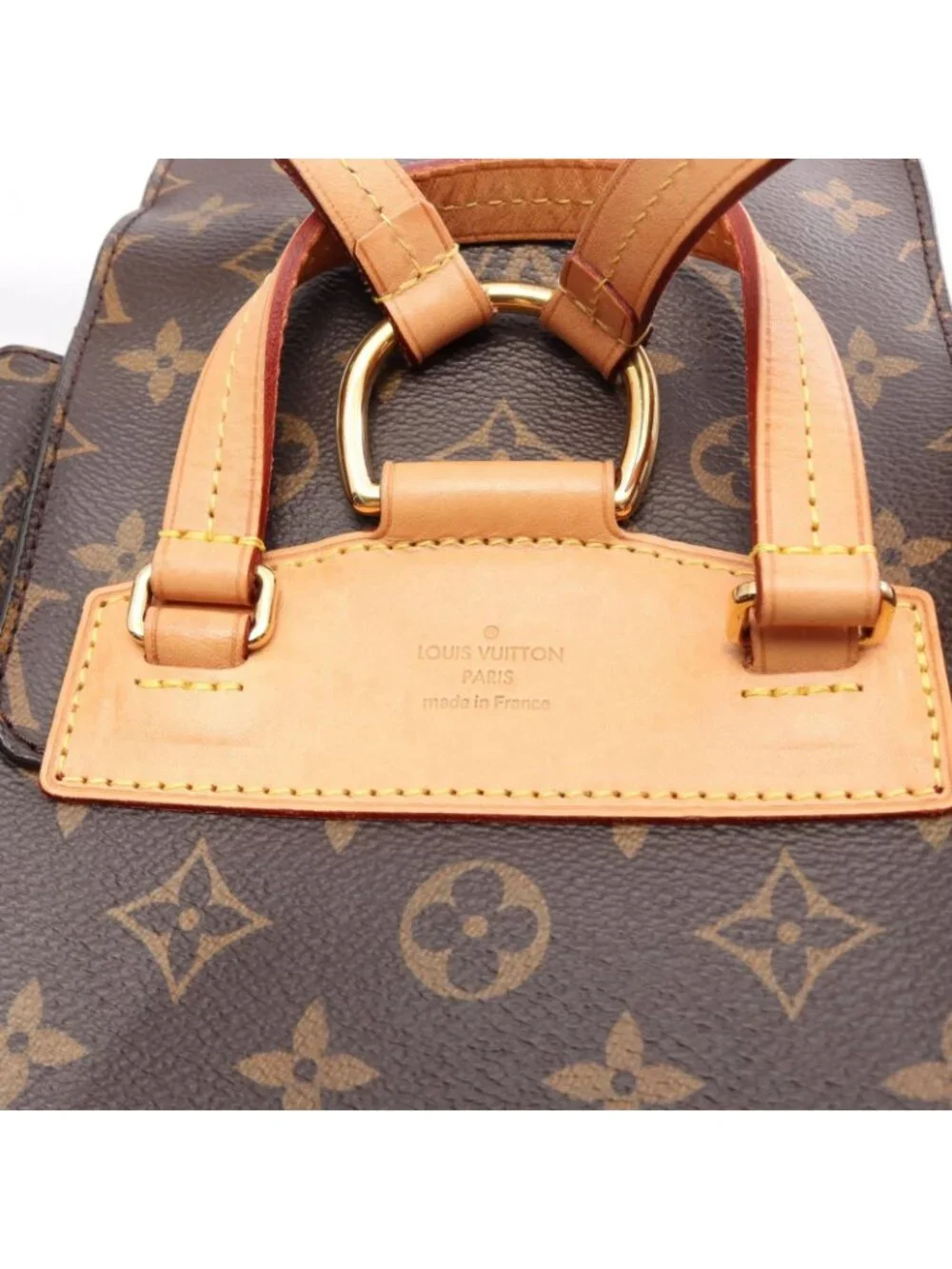 Louis Vuitton Backpack Montsouris Monogram Canvas Leather
